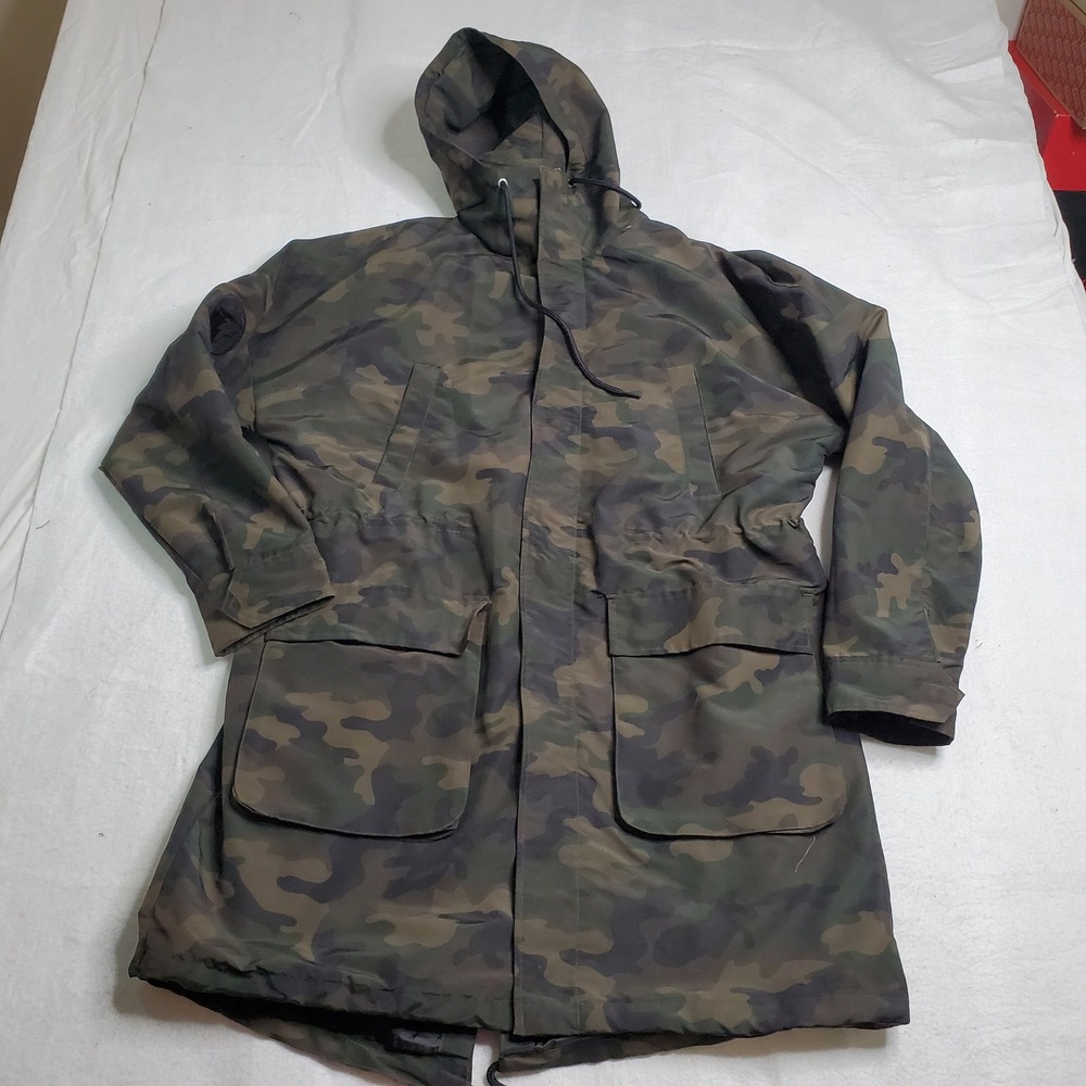 NBA Mens Parka Jacket Camo Minnesota Timberwolves Logo N173JP182P Size Large